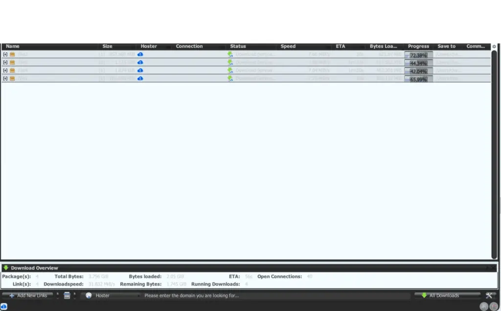 emload jdownloader 2 4 simultaneous downloads 31.832 MiB/s